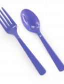 Periwinkle Forks and Spoons (8 each)