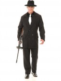 Gangster Double Breasted Suit (Black/Red) Adult Costume