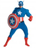 Captain America Deluxe Adult Muscle Costume