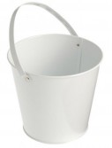 Metal Bucket - White