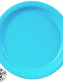 Bermuda Blue (Turquoise) Paper Dinner Plates (24 count)