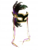 Mardi Gras Feather Couples Mask