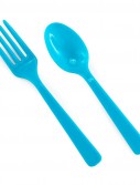 Forks Spoons - Aqua Blue (8 each)