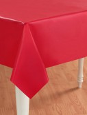Classic Red (Red) Plastic Tablecover