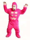 Comic Gorilla (Pink) Mascot Adult Costume
