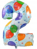 34 2 Jumbo Foil Balloon and Streamers