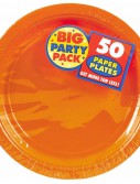 Orange Peel Big Party Pack - Dinner Plates (50 count)