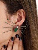 Spider Earrings (Green)