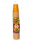 Orange Peel Big Party Pack - 16 oz. Plastic Cups (50 count)