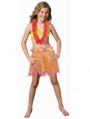 Child Two Tone Pink / Orange Hula Skirt