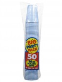 Pastel Blue Big Party Pack - 16 oz. Plastic Cups (50 count)