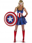 Captain America Sassy Deluxe Adult Costume