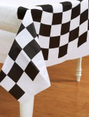 Black and White Check Paper Tablecover