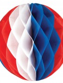 Red  White and Blue 12 Honeycomb Ball