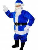 Blue Santa Suit Adult Large Costume