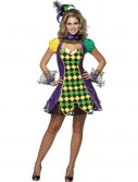 Mardi Gras Jester Woman Adult Costume