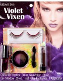 Hallow's Eve Violet Vixen Makeup and False Eyelashes Kit Adult