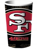 San Francisco 49ers 22 oz. Plastic Cup