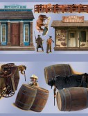 Wild West Shootout Props Wall Add-Ons