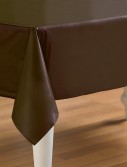 Chocolate Brown (Brown) Plastic Tablecover