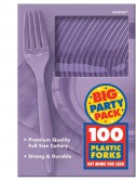 Lavender Big Party Pack - Forks (100 count)