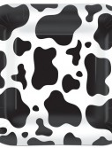 Cow Square Shaped Dinner Plates