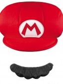 Super Mario Brothers Mario Kids Hat Mustache
