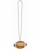Football Bead Necklace with Football Pendant