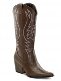Western Cowboy (Brown) Female Adult Boots