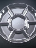 18 7 Compartment Serving Tray - Clear