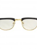 Mr. 50s Clear Glasses With Black Rims