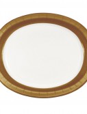 Glittering Gold Rim Oval Platter (8)