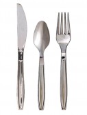 Silver Plastic Cutlery (8 each)