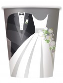 Silver Wedding 9 oz. Cups (8)