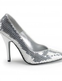 Silver Sequin Adult Shoes