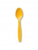 School Bus Yellow (Yellow) Heavy Weight Spoons (24 count)