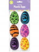 Animal Print Large Plastic Easter Eggs (6 count)