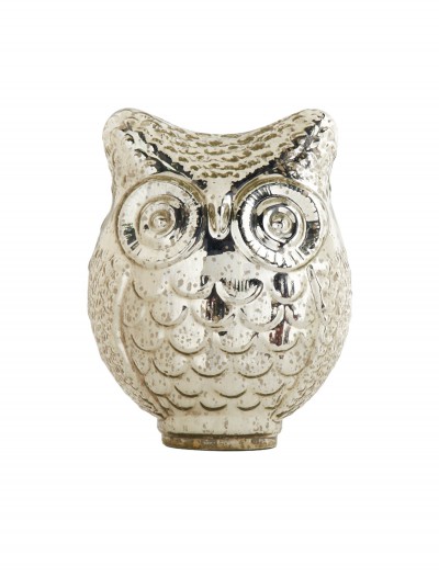 10 Inch Mercury Owl with Large Eyes