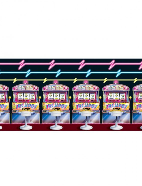 30' Slot Machine Neon Lights Backdrop
