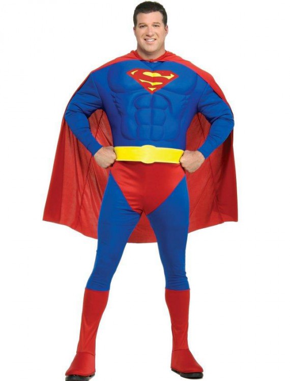 Muscle Chest Superman Adult Plus Costume