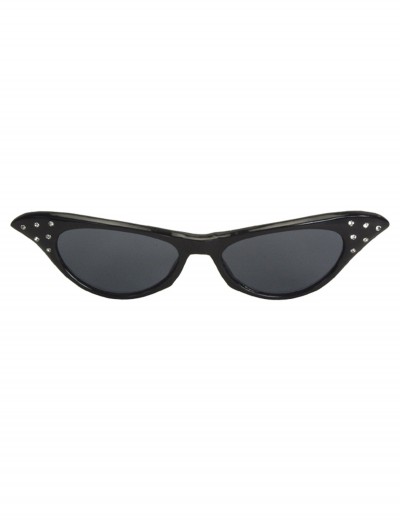 50s Rhinestone Black Sunglasses