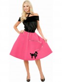 Poodle Skirt  Top Scarf Adult Costume