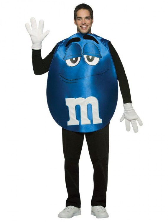 MMs Blue Poncho Adult Costume