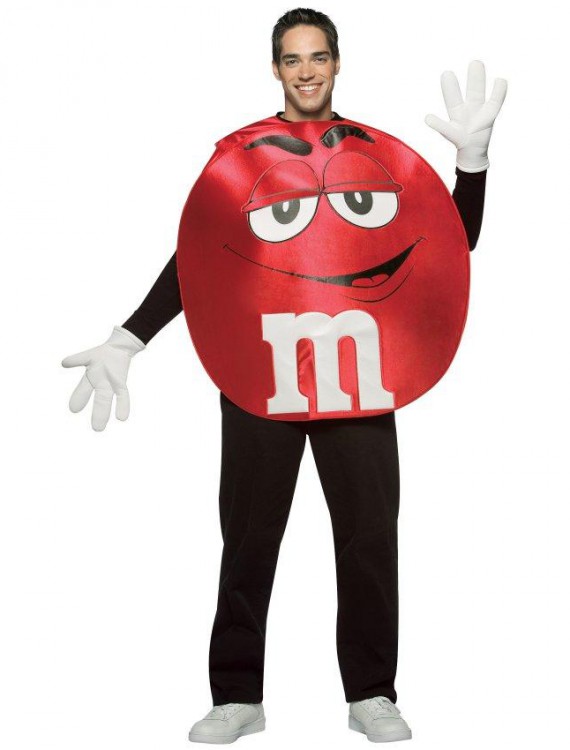 MMs Red Poncho Adult Costume