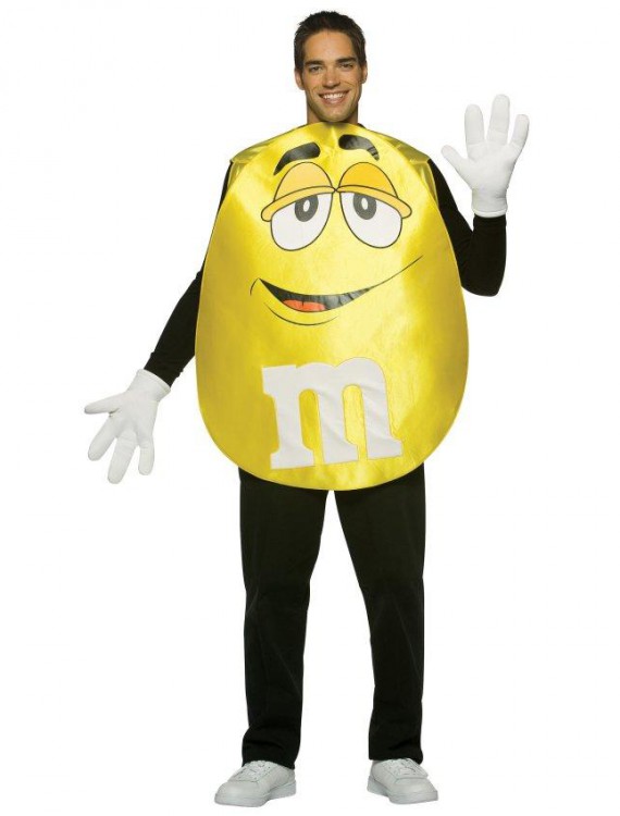 MMs Yellow Poncho Adult Costume