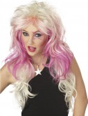 Truly Outrageous (White/Pink/Purple) Adult Wig