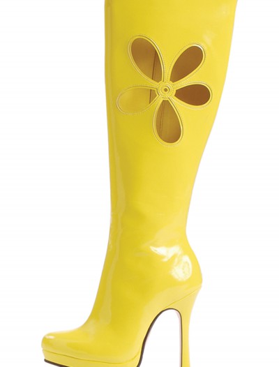 70's Yellow Ladies Boots