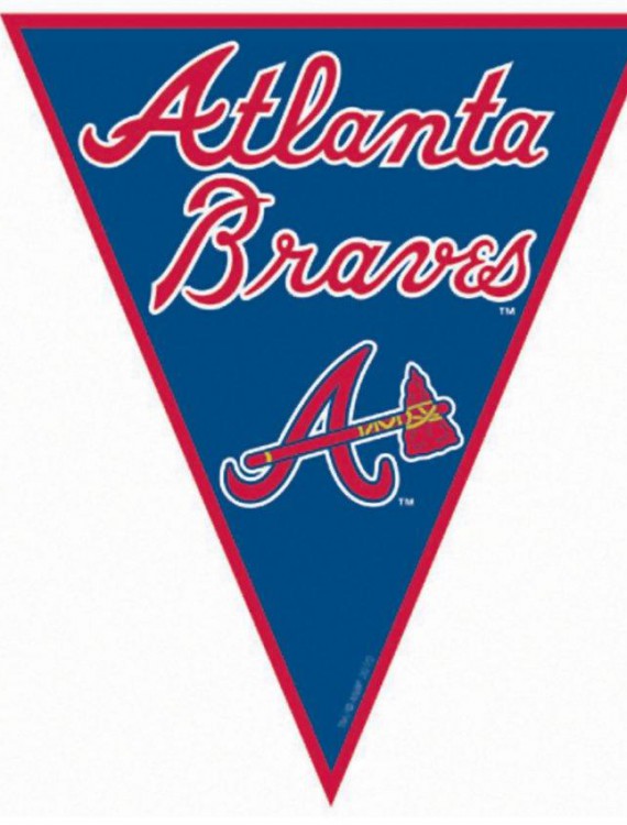 Atlanta Braves Baseball - 12' Pennant Banner