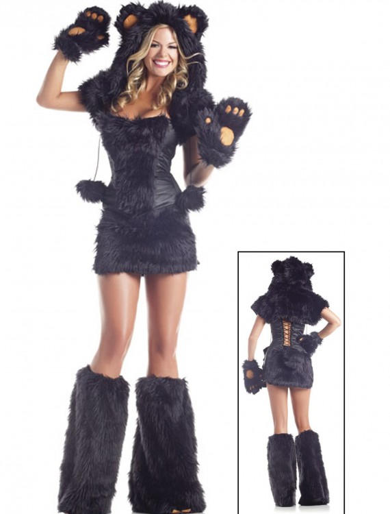 8 pc Deluxe Black Bear Costume