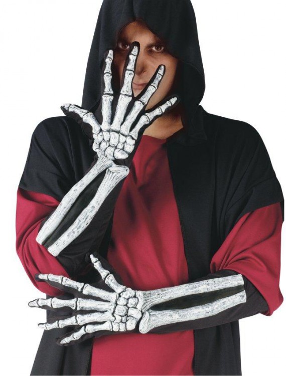 Skeleton Glove And Wrist Bone Gloves (Adult)